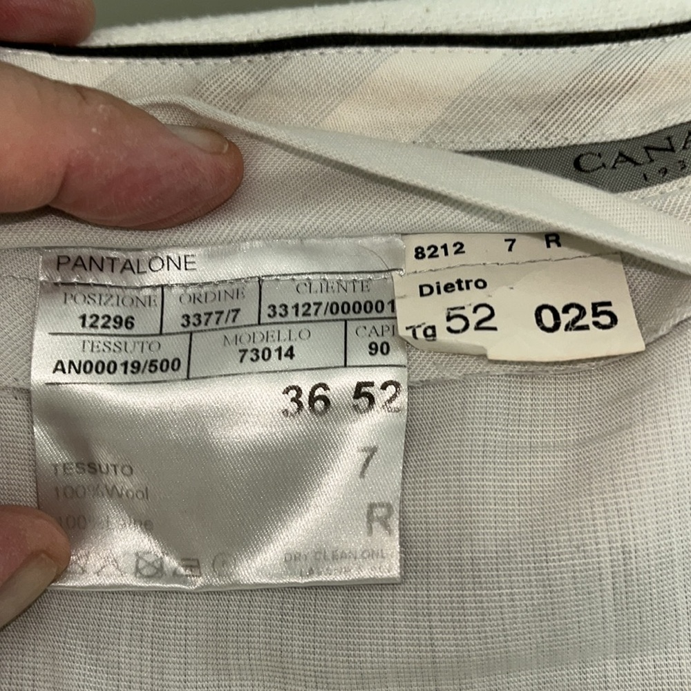 Canali Dress Pants Brown, VGUC, waist 37”, Inseam 30”. 100% Wool, made in Italy - Picture 14 of 16
